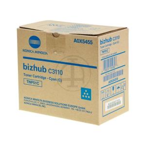 A0X5455 KONICA TNP51C Bizhub Toner cyan 5000Seiten