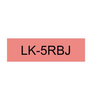 Epson Schriftband Lk Lk-5rbj C53s672072, 18 Mm Schwarz Auf Rot (8715946713618)