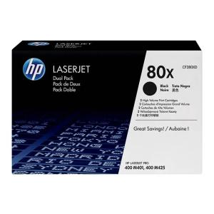 Toner 80X für  LaserJet Pro 400, schwarz, HC, DP hp CF280XD (0886112379643)