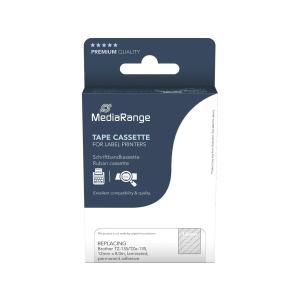 MEDIARANGE SCHRIFTBAND F. passend für Brother TZ135 MRBTZ135 laminiert 8mx12mm