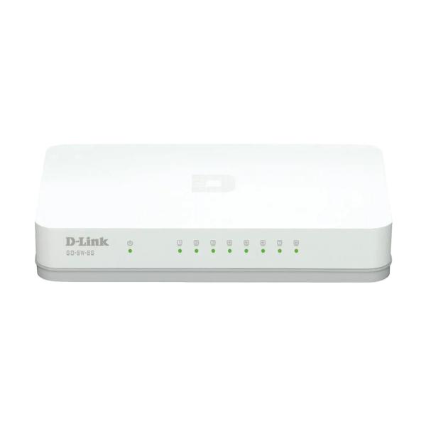 D-LINK GOSW-8G/E GIGABIT SWITCH Standalone 8xRJ45 weiss unmanaged GO-SW-8G/E
