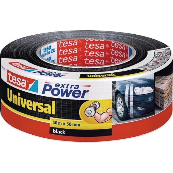 Tesa Extra Power Universaltape Gewebeband Schwarz 50,0 Mm X 50,0 M 1 Rolle 56389-00001-15 (4042448033376)