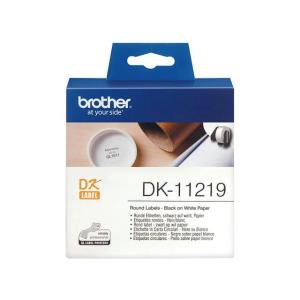 DK11219 BROTHER PT QL550 ETIKETTEN WEISS 1200Stk/Rolle 12mm