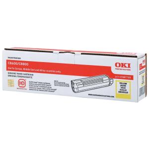 43487709 OKI C8xxx Toner yellow 6000 Seiten