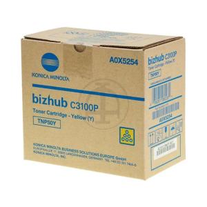 A0X5254 KONICA TNP50Y Bizhub Toner yellow 5000Seiten