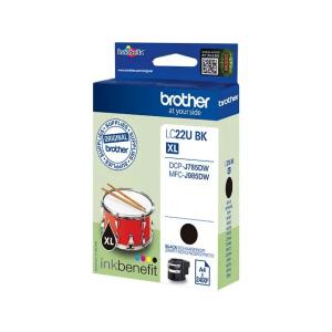 LC22UBK BROTHER MFC Tinte black 2400 Seiten