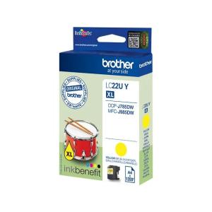 LC22UY BROTHER MFC Tinte yellow 1200 Seiten