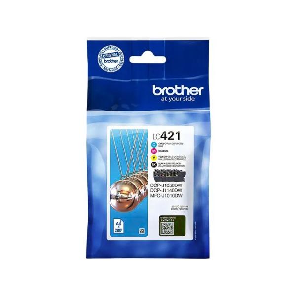 LC421VAL BROTHER DCPJ/MFCJ Tinte (4) cmyk ST 4x200Seiten