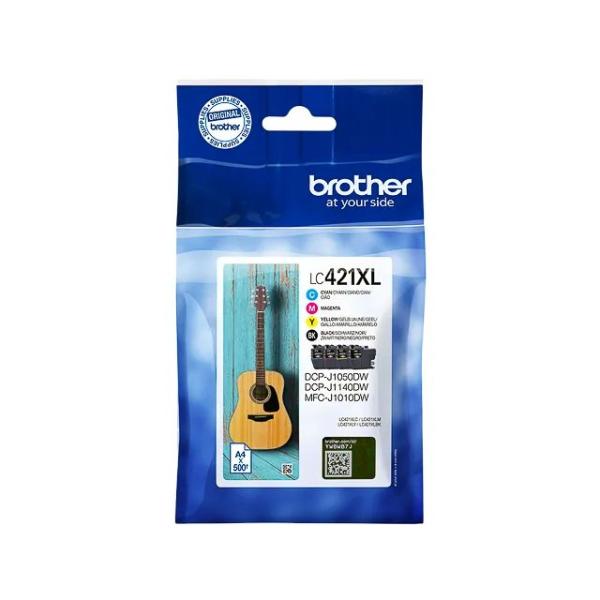 LC421XLVAL BROTHER DCPJ/MFCJ Tinte (4) cmyk HC 4x500Seiten