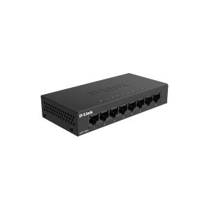 D-LINK DGS108GL/E GIGABIT SWITCH Standalone 8xRJ45 schwarz unmanaged DGS-108GL/E