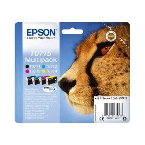 Original Epson Tintenpatrone MultiPack BkCMY (T0715,T07154012) C13T07154012 (8715946624563)