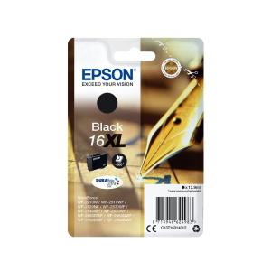 Original Epson Tintenpatrone schwarz High-Capacity XL (,16XLT1631,T16314012) C13T16314012 (8715946624983)