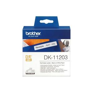 DK11203 BROTHER PT QL550 ETIKETTEN WEISS 300Stk/Rolle 17x87mm