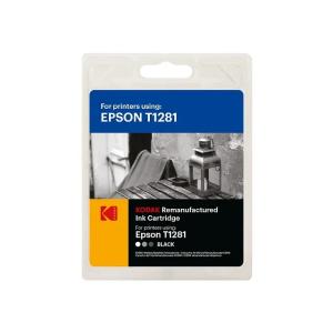 185E012801 KODAK EPSON T1281 SX Tinte black rebuilt 190Seiten Blister 5,9ml