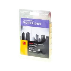 185B098101 KODAK passend für Brother LC980BK DCP/MFC Tinte black rebuilt 250Seiten Blister