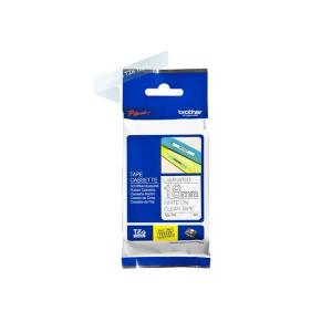 TZE145 BROTHER PTOUCH 18mm KLAR-WEISS Schriftband 8m laminiert