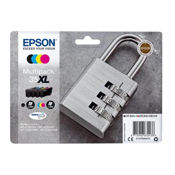 Original Epson Tintenpatrone MultiPack BkCMY High-Capacity (T359640,35XLT3596,T35964010) C13T35964010 (8715946632438)