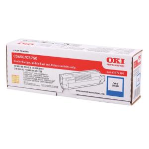 43872307 OKI C5xxx Toner cyan 2000Seiten