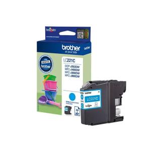 Tinte für  MFC-J480DW, cyan brother LC-221C (4977766747325)