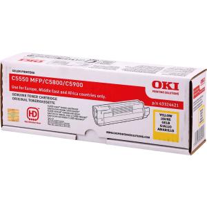 43324421 OKI C5xxx Toner yellow 5000 Seiten