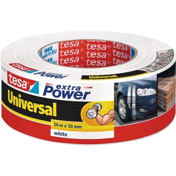 56389-00002-06 TESA Extra Power Gewebeklebeband weiss 50mm 50Meter