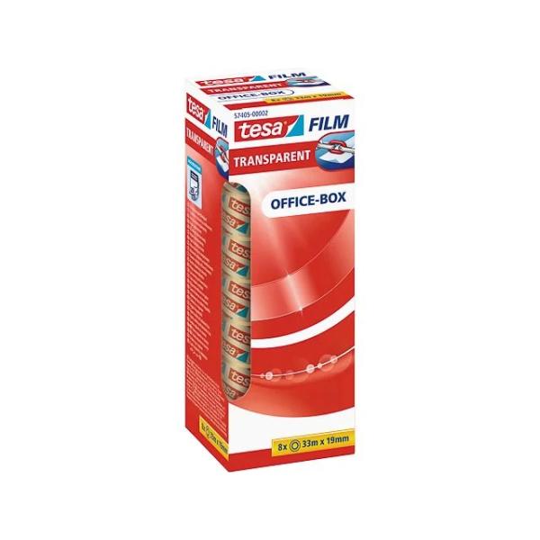 57405-00002-01 TESA Office Box Klebefilm (8) transparent 19mm 8x33Meter