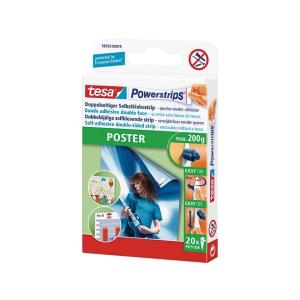 58003-00079-04 TESA Poster Powerstrips (20) 20Stück bis 20x200gr