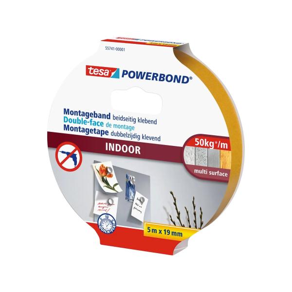 55741-00001-03 TESA Powerbond Montageband transparent 19mm 5Meter