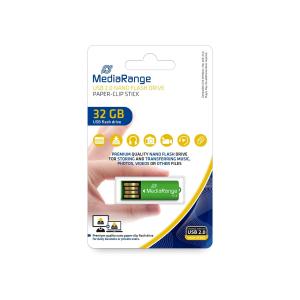 Mediarange Usb-stick Paper-clip Grün 32 Gb MR977 (4260459611615)