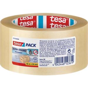 57176-00000-08 TESA Packband transparent 50mm 66Meter PVC ultra stark