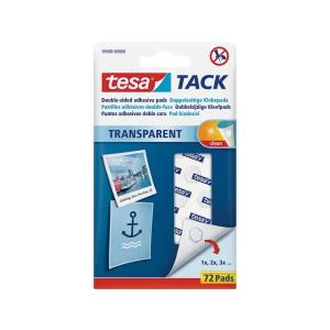 59408-00000-00 TESA Tack Klebepads (72) transparent 72Stück doppelseitig