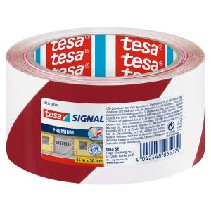 58131-00000-00 TESA Signal Premium Markierungsband weiss-rot 60mm 66Meter