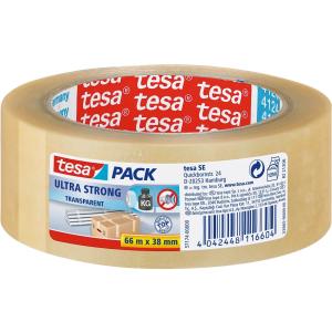 57174-00000-02 TESA Packband transparent 38mm 66Meter PVC ultra stark