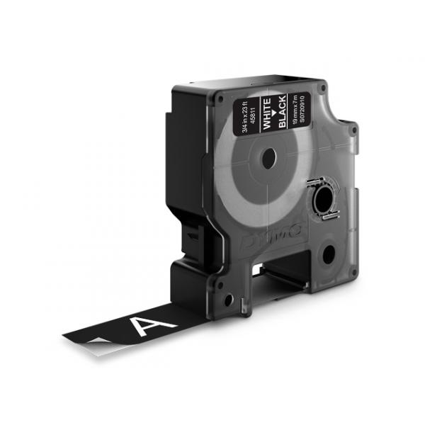 Schriftband D1 Kunststoff laminiert 7 mx19 mm Weiß Schwarz DYMO S0720910 (5411313452212)