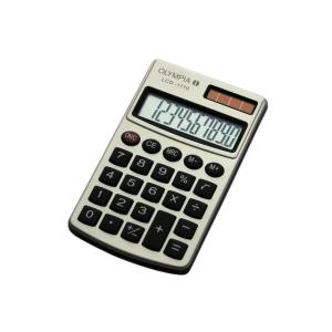 Taschenrechner Solar- Batteriebetrieb 10-stellig silber schwarz OLYMPIA 941901000 (4030152190003)