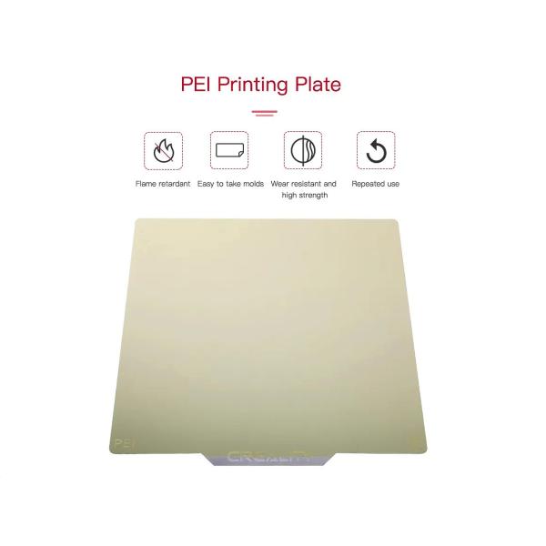 PEI PRINT PLATE KIT 235x235x2MM FROSTED CREALITY 3D ZUBEHOER 4004090038