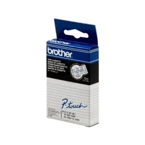 TC103 BROTHER PTOUCH 12mm KLAR-BLAU Schriftband 7,7m laminiert
