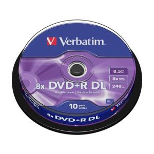 VERBATIM DVD+R DL 8.5GB 8x (10) SP 43666 Spindel matt silber