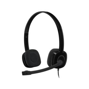 LOGITECH H151 STEREO HEADSET 3.5mm 981-000589 Kabel black On-Ear