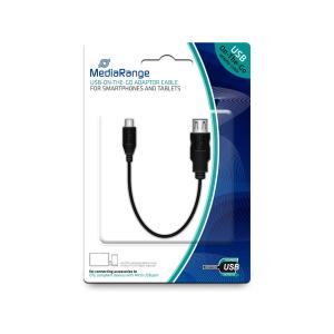 MEDIARANGE USB ON-THE-GO ADAPTERKABEL MRCS168 USB 2.0 Stecker + Buchse 20cm