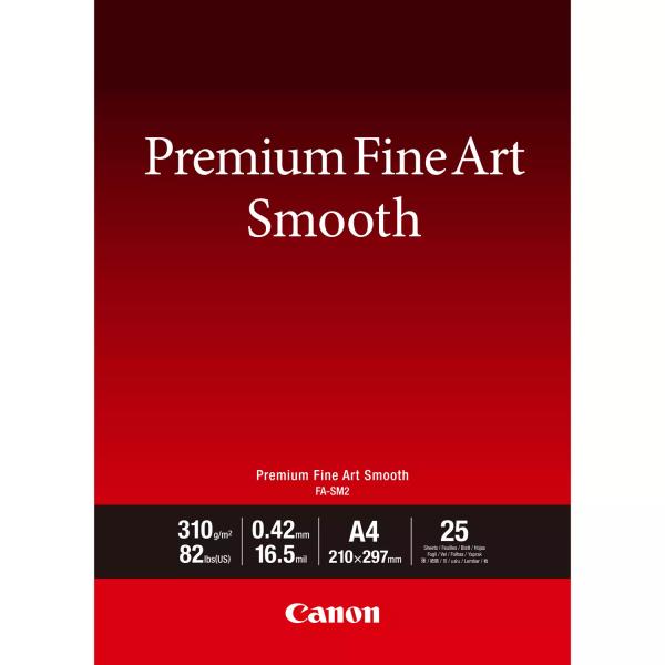 1711C011 CANON Premium Fine Art Papier A4 (210x297mm) 25Blatt weiss FA-SM2