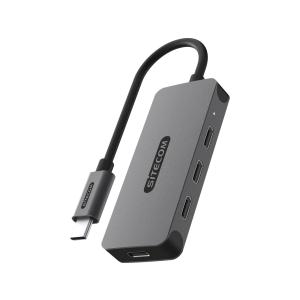 SITECOM USB-C TO 4xUSB-C PD HUB CN-5015 10Gbps grau