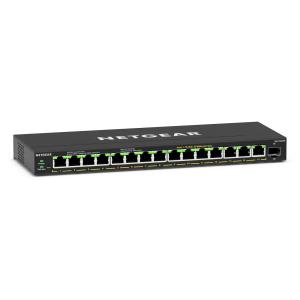 NETGEAR GS316EPP-100PES GIGABIT SWITCH Standalone 15xRJ45 1xSPF schw unmanaged
