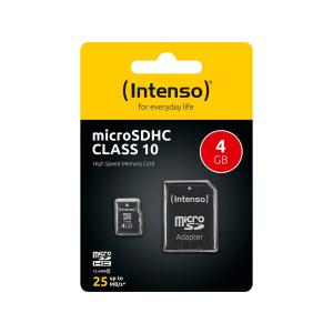 Intenso Speicherkarte Microsdhc-card Class 10 4 Gb 3413450 (4034303016099)