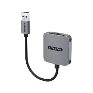 SITECOM USB-A KARTENLESER UHS-I MD-1007 104MB/s 2TB grau