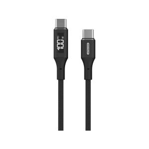 SITECOM USB-C TO USB-C KABEL 1.5m + LED CA-1005 100W 480Mbps schwarz