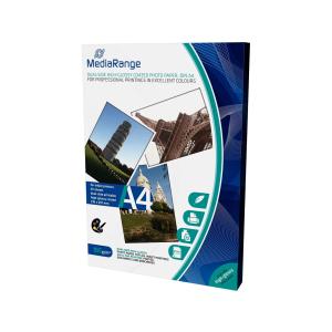 DIN A4 Fotopapier für Tintenstrahldrucker beidseitig hochglänzend 160g 50 Blatt MEDIARANGE MRINK108 (4260283115785)