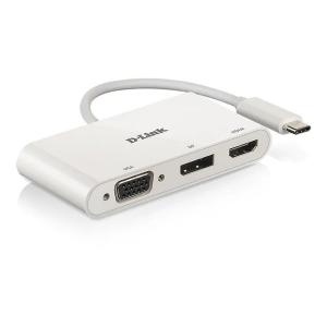 D-LINK DUBV310 3IN1 USB-C VIDEOADAPTER HDMI+ Display+VGA Port DUB-V310