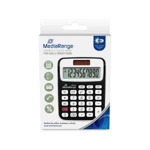 MEDIARANGE TASCHENRECHNER SCHW/WEISS MROS190 10stelliges Display
