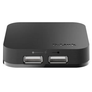 D-LINK DUBH4/E 4PORT USB 2.0 HUB schwarz universal DUB-H4/E